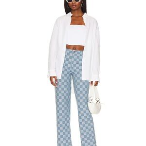 Superdry Blue Wide Leg Jeans